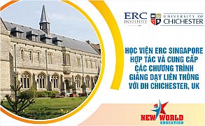 Học viện ERC Singapore hợp tác giảng dạy với đối tác Đại học Chichester - Top 30 Trường ĐH Anh Quốc