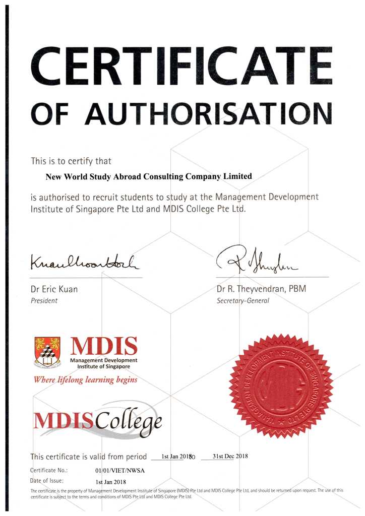 Management Development Institute of Singapore (MDIS) - Singapore