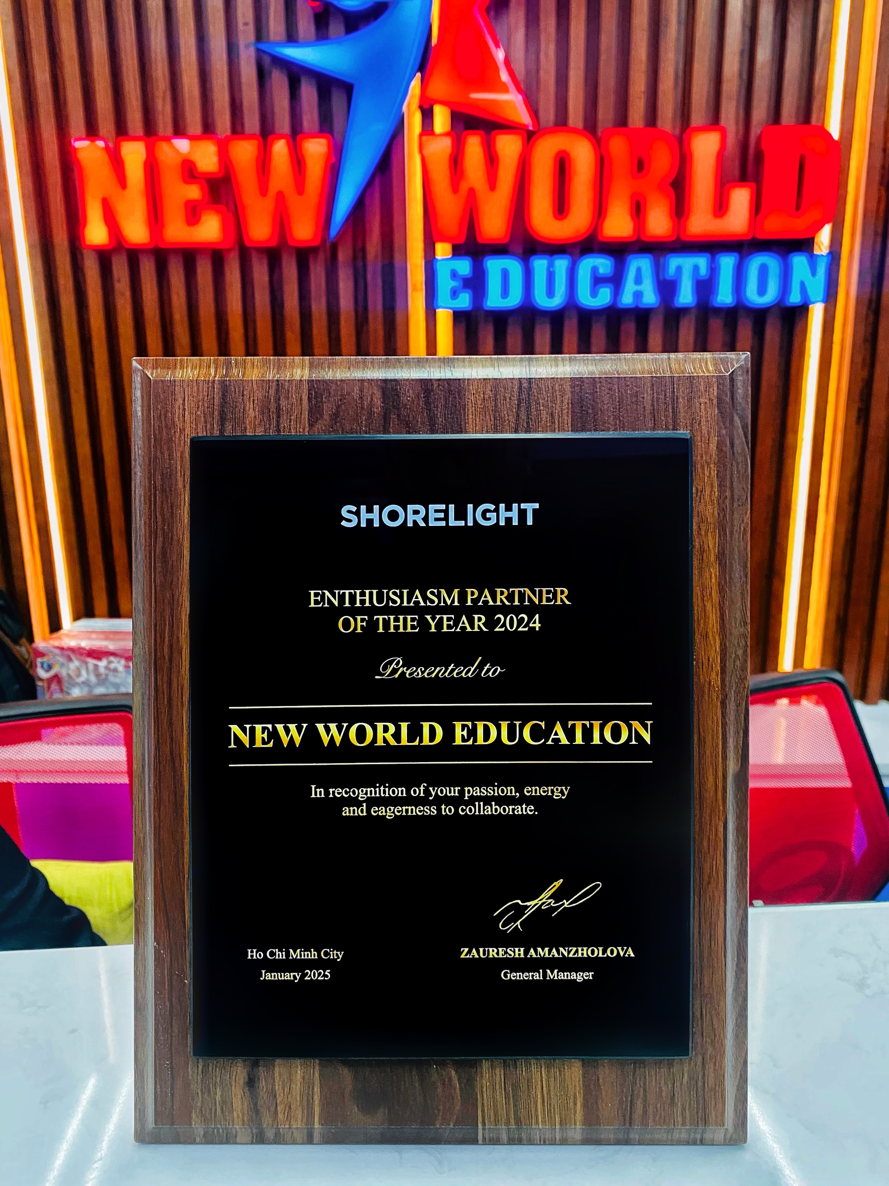 Enthusiasm Partner of the Year 2024 - Shorelight Education