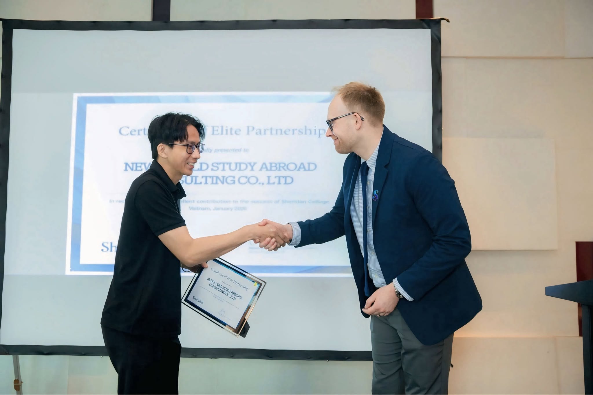 Certificate of Elite Partnership 2026 - Sheridan College
